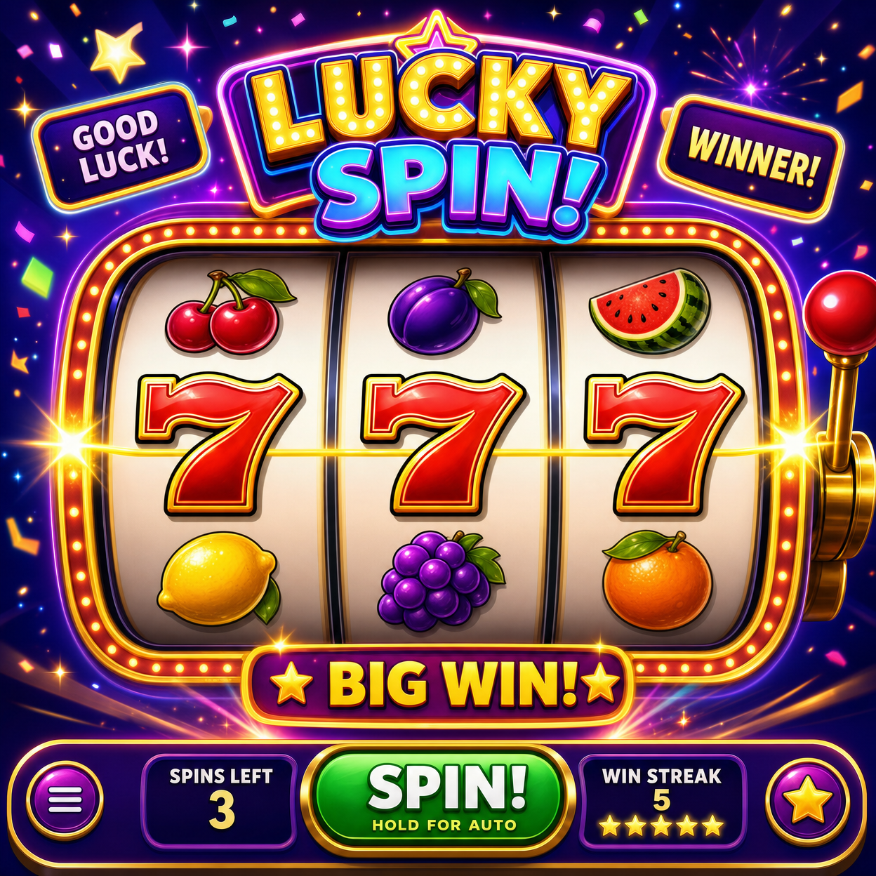 Social slot machine game